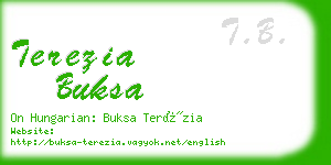 terezia buksa business card